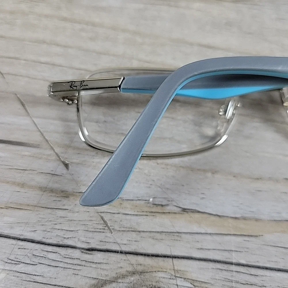 Ray-Ban RB1035 4017‎ Eyeglasses Kids Frames Only Silver Blue 47-15-125